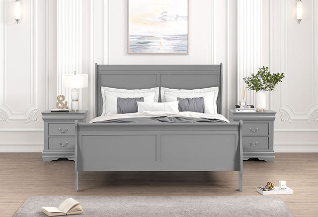 Louis Philippe Queen Bedroom Set - Couch Potato Furniture & Mattress (CA) - Multi Location